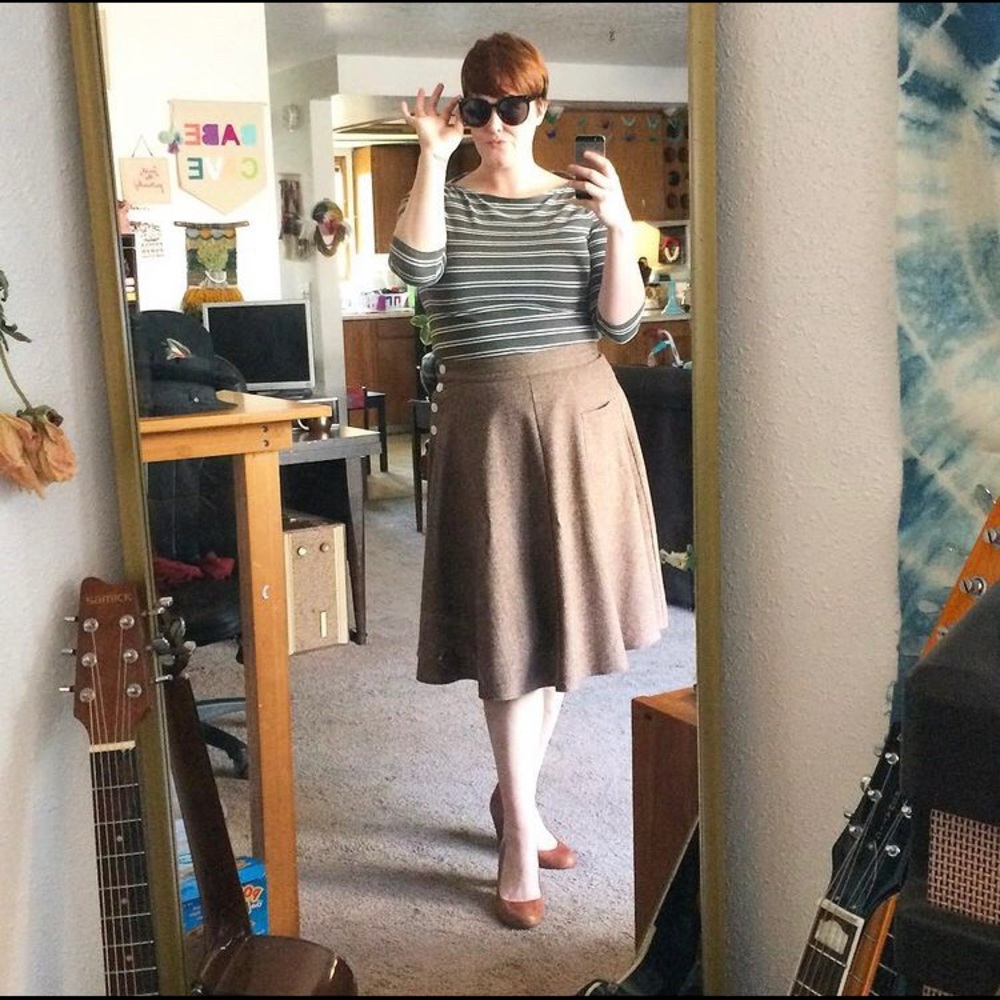 House of Foxy wool skirt